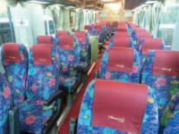 トイレ付きバスの車内の様子