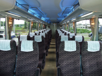 トイレ付きバスの車内の様子